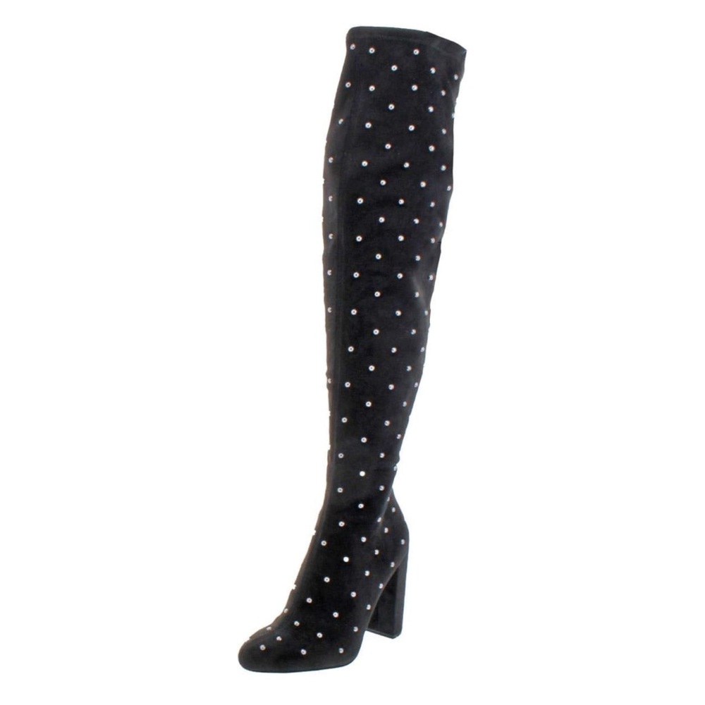 🖤 New Suede Studded Thigh High Boots (7.5M)